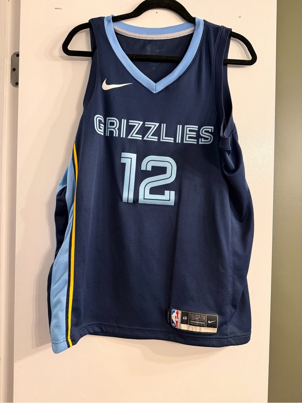 Nike Navy and Light Blue Memphis Grizzlies #12 Basketball Jersey